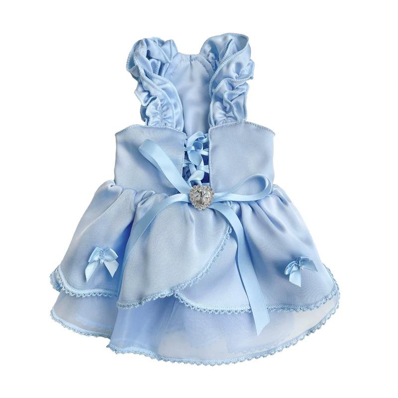 

Spring Dog Costume Chihuahua Clothes Puppy Dress Yorkie Pomeranian Shih Tzu Maltese Poodle Bichon Schnauzer Clothing Pet Apparel XXS синий