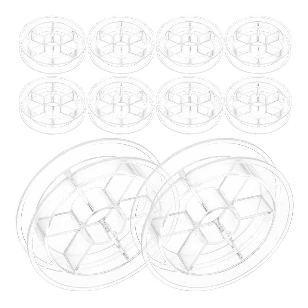 20Pcs Spool Storage Tray Yarn Sewing Spools Embroidery Thread Holder Stitching Empty Winding Plastic Sewing Thread Spools
