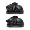Pet Urns Cremation Memorial Urn Keeping Precious Resin Sleeping in Angel Wing Statue Memory for Indoor, Backyard, Living Room