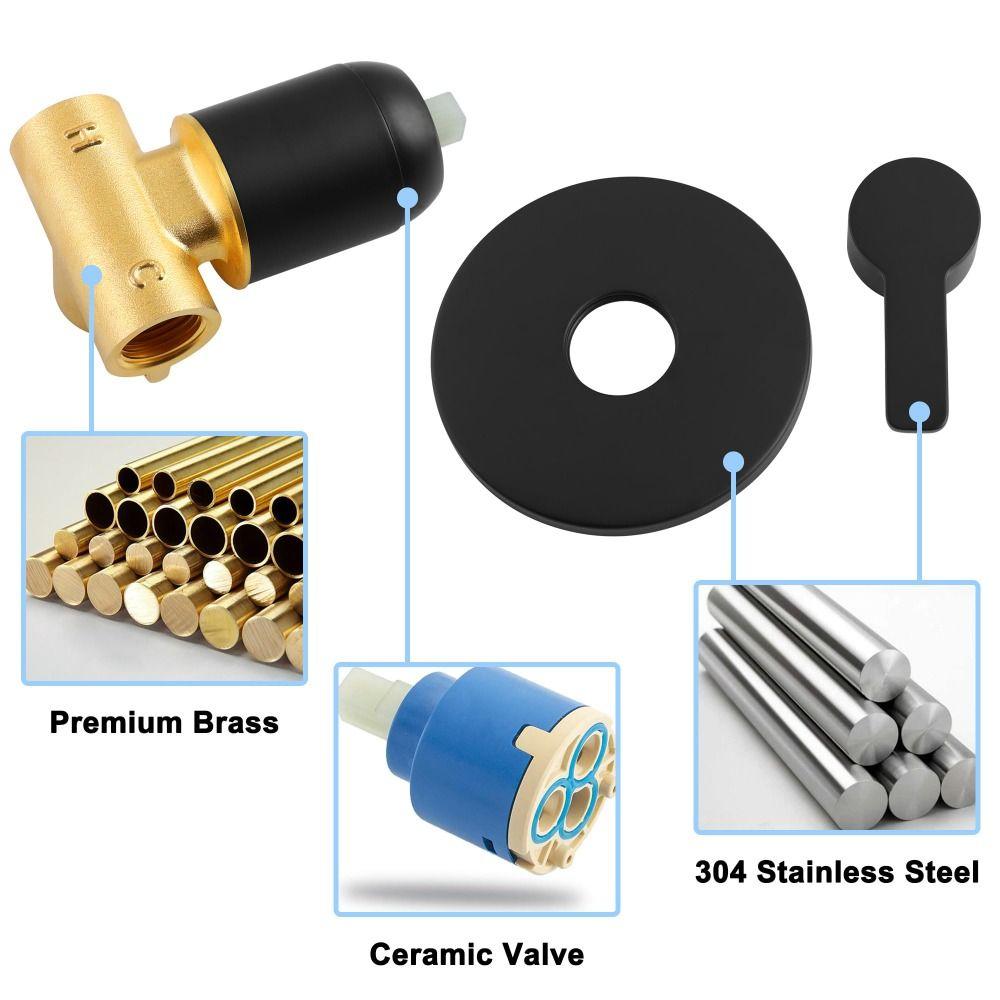 Brass Construction Bath Mixer Aluminum Zinc Zinc Alloy Shower Valve Control Valve  Bathroom Installation