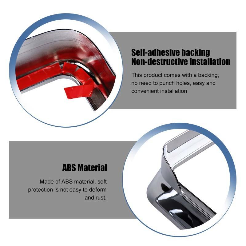 Backspegel Regnögonbryn Dekorativ Ram Kåpa För Jeep Wrangler JL För JT Gladiator 2018 Upp Biltillbehör Exteriör