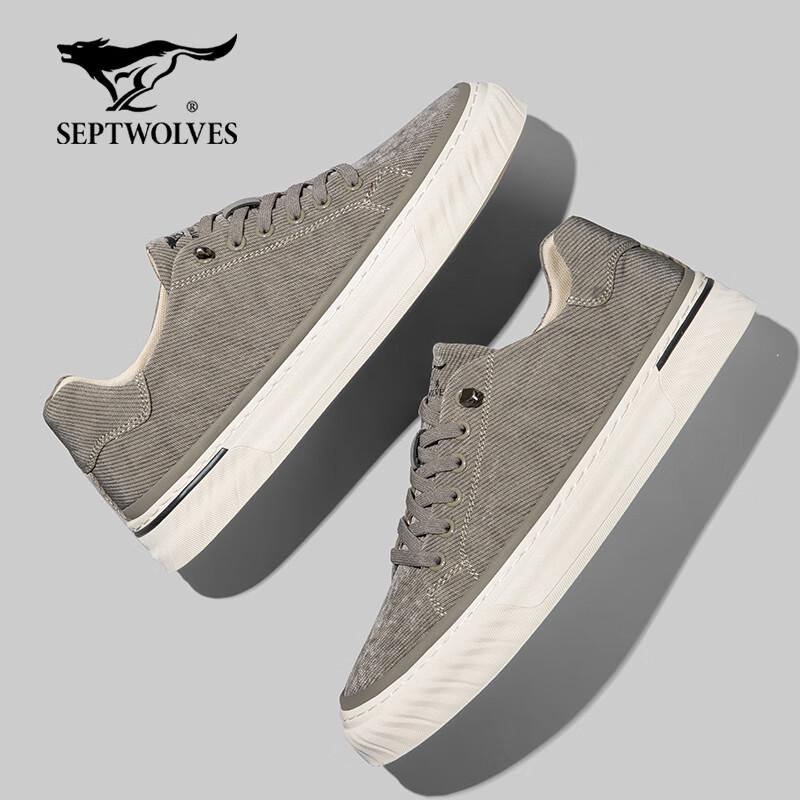 Seven Wolves Men s Breathable Low-Top Canvas Sneakers XXL