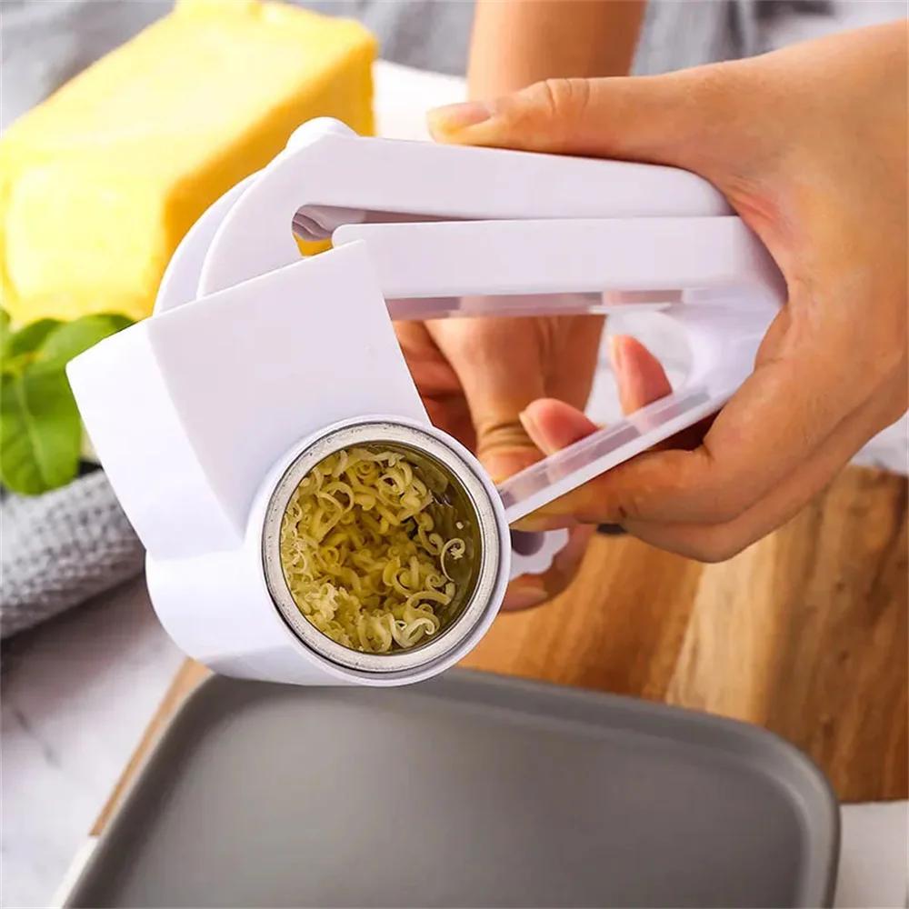 Hand-Cranked Rotating Cheese Grater Multi-functional Chocolate Grater DIY Butter Food Milk Cheese Grater Slicer Kitchen Gadgets