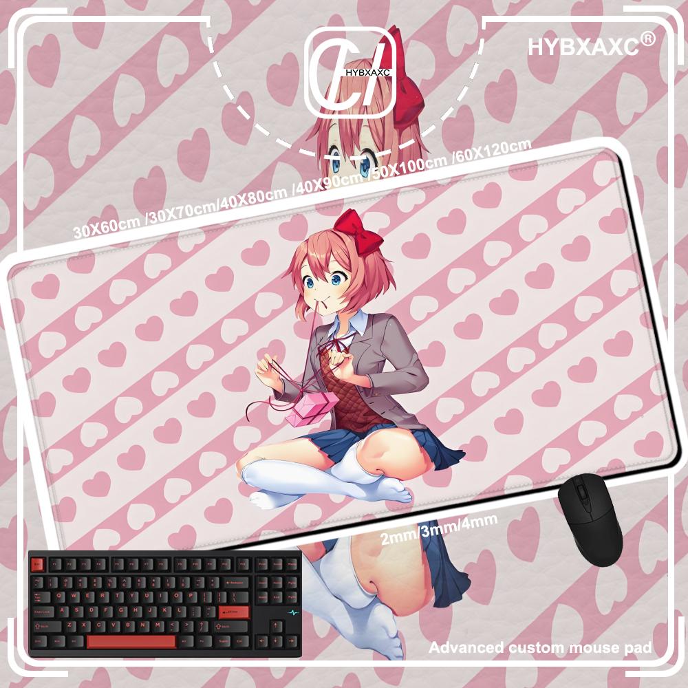 Doki L-LiteratureS Mouse Pad Cute HD Desk Pad Extended Gaming Keyboard Mats Large 90x40cm XXL Gamer Mousepad