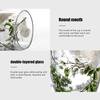 350ml Double Wall Glass Cup Anti-Scalding Coffee Mug Creative Flower Cup  Home&Office