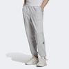 Adidas Embroidered Logo Solid Color Mid Rise Loose Fit Fleece Lined Cuffed Pants Knitted Sweatpants Men's Gray HG8087