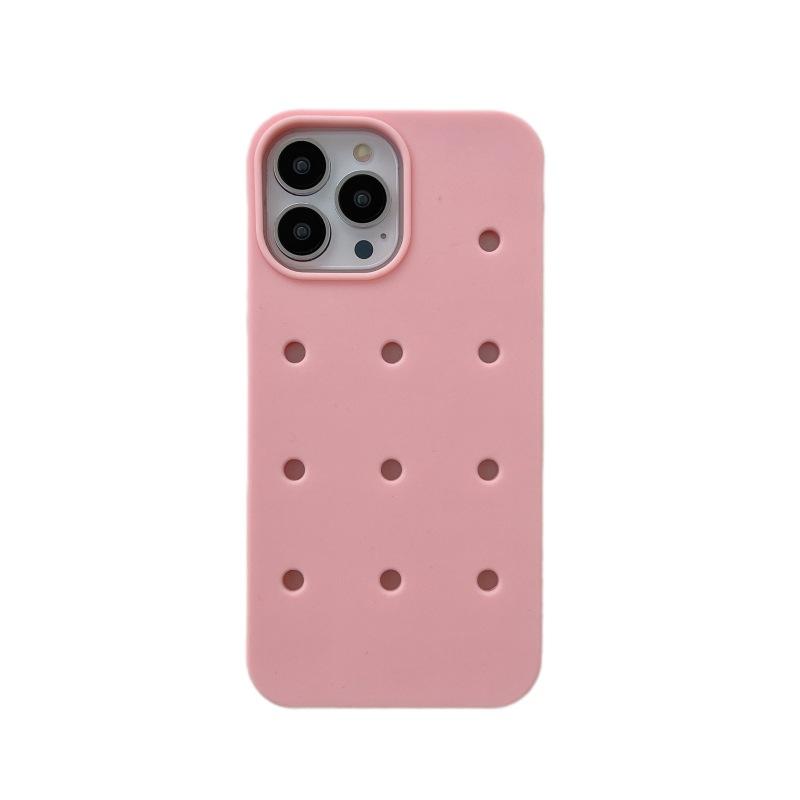 2023 Rubber Phone Case Adhesive Phone Case With Charm Hole Charm Phone Case Design With Charm