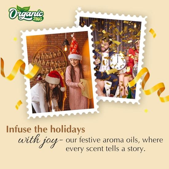 Organic Zing Myrrh Aroma & Diffuser Oil for Festive Season, Spice Up Your Christmas/Holiday/X-Mas/New Year Diffuser Oil - 30 Ml