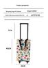 Foldable Shopping Cart Waterproof Trolley for Home Use and Outdoor Trips