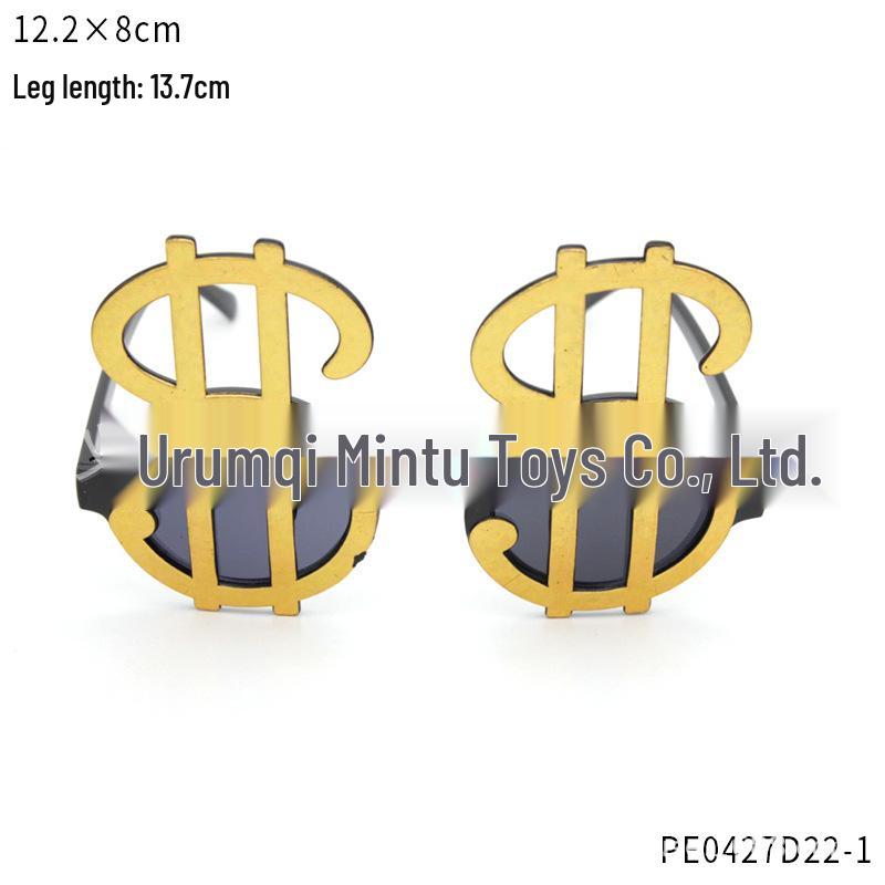 1970-tals Discofest Kostymtillbehör: Dollar Glasögon, Ring, Halsband, Tiotal Rekvisita.