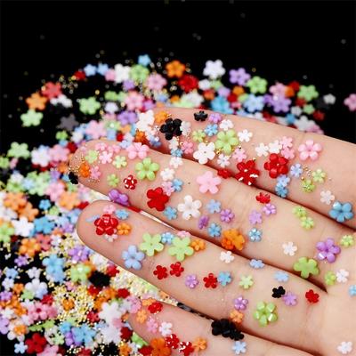 300 adet/torba Çiçekler Japon Nail Art Dekorasyon Karışık Rhinestones Altın Mücevher Ile Manikür Aracı Aksesuarları DIY Çivi Tasarımı