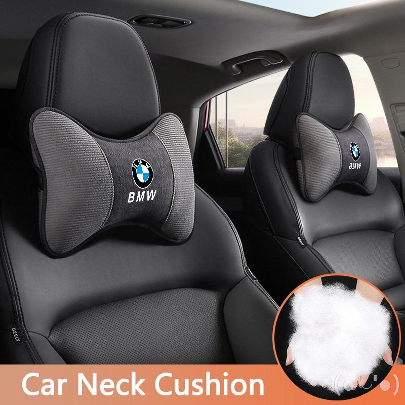 Car Neck Pillows Breathable Headrest Seat Neck Protector Sticker For BMW X1 X3 X5 X7 E46 E39 E60 E90 F10 F20 F30 G20 Accessory npdf01
