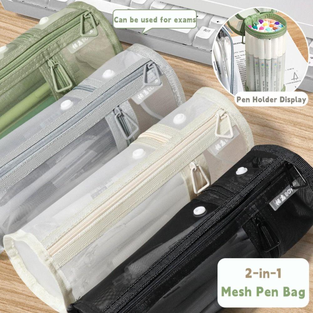 Portable Pen Bag Pen Holder Type Pen Box Simple Stationery Storage Bag  Students