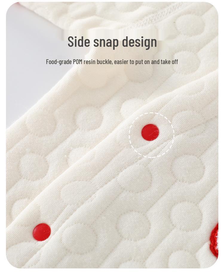 Children's Red Quilted Outfit: New Year & First Birthday Set