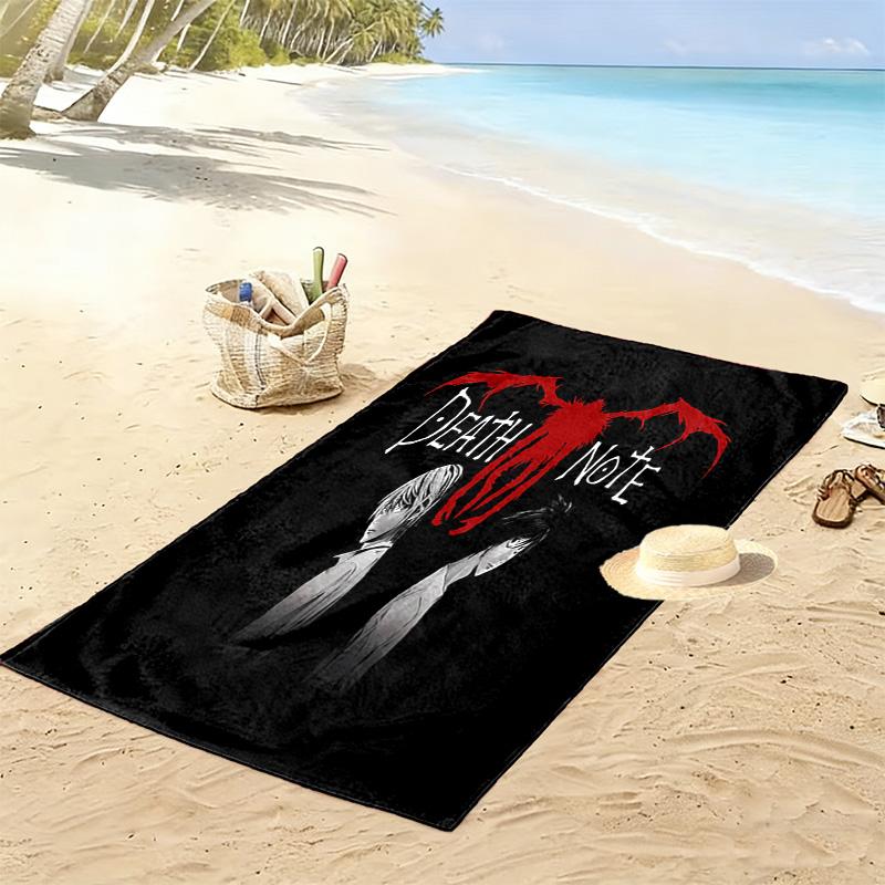 Death Note Print Beach Towel, Large Soft Quick Dry Towel for Beach Camping Swimming