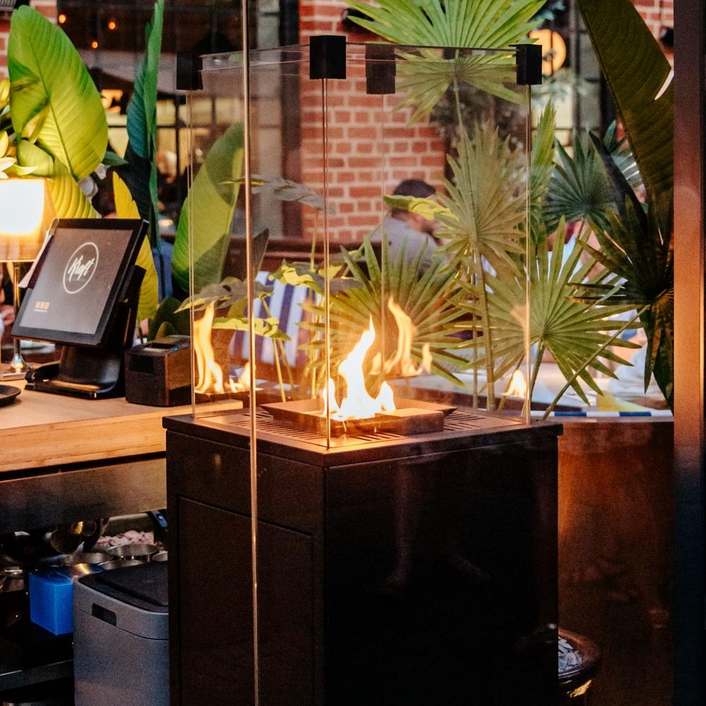 Patio Gas Heater Steel Automatic 8,2 kW