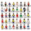 Fußballstar Bausteine Mini-Figur Spielzeug für Kinder, Beutel-Montagemodell, Sportler Sammlerstück