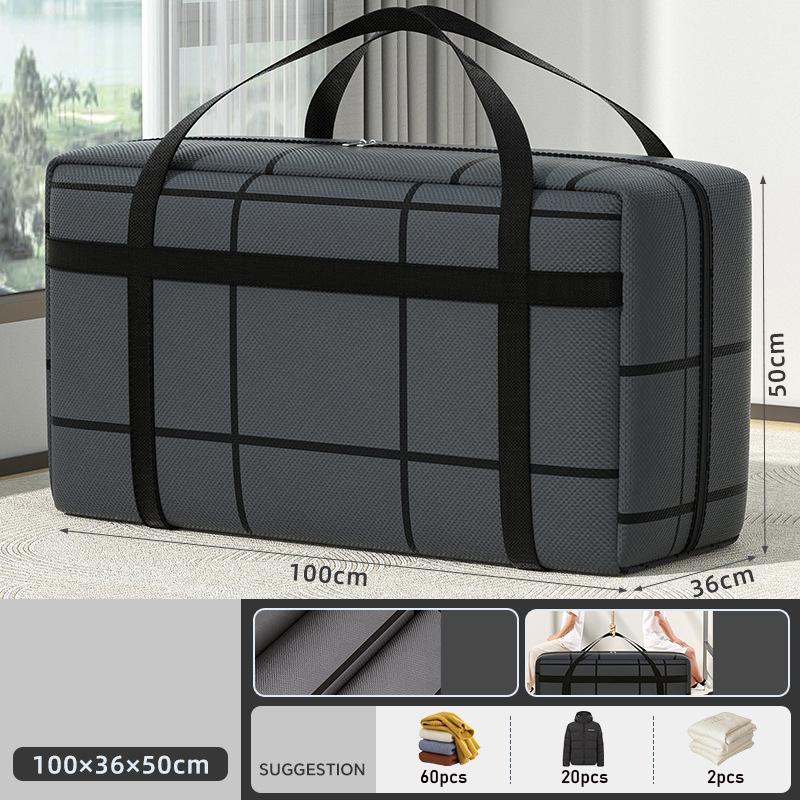 1pc Large Capacity Storage Bag Thickened Clothing Quilt Waterproof Bag Household Portable Handbag Medium Large Storage Bag