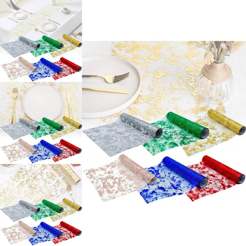Luxurious Gold Mesh Tablecloth Roll Perfect For Weddings And Holiday Parties