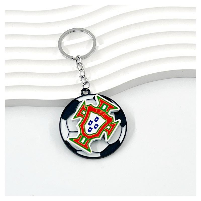 Chelsea AC Milan Barcelona Messi Real Madrid Ronaldo Football Keychain Turning Fan Pendant Blind Box Gift