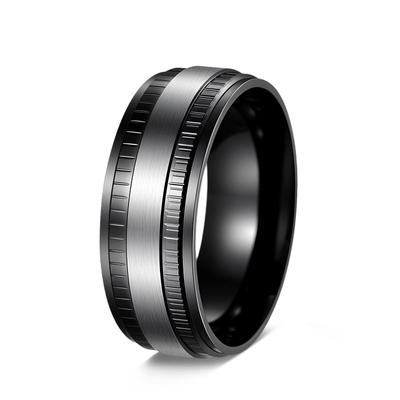 Anello a Ingranaggio in Acciaio di Titanio Moda Uomo - Regalo Trendy