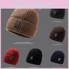 Beanie Knitted Cap Hat Winter Protection Solid Color Caps Outdoor Gift Unisex