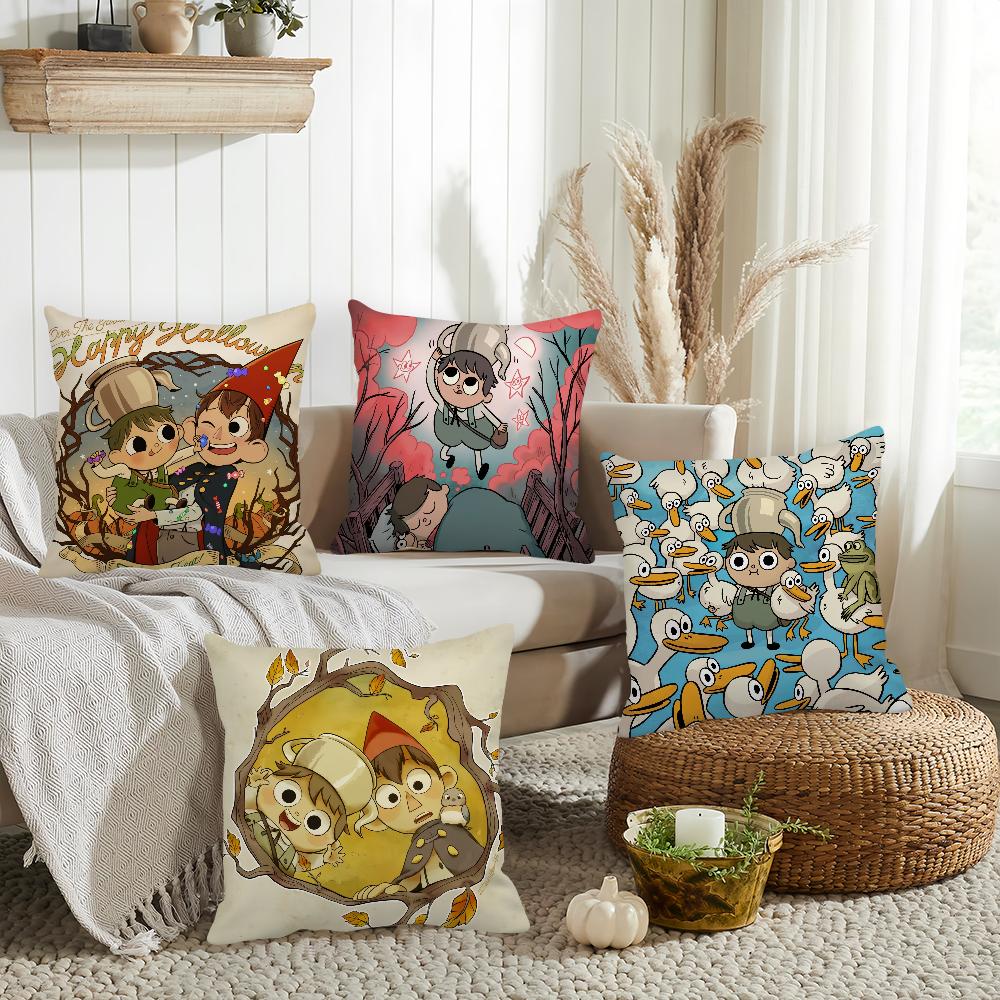 Cartoon O-Über dem G-Garten W-Wandkissenbezug Heimdekoration Kissenbezug Geeignet für Schlafzimmer Auto Büro Sofa