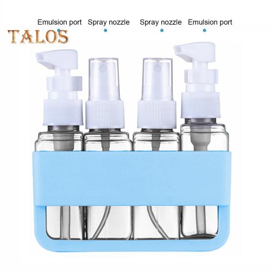 4 pezzi/set 50 ml bottiglia da viaggio ricaricabile portatile a prova di perdite riutilizzabile lozione shampoo cosmetico pressa erogatore spray bottiglia contenitore vuoto per articoli da toeletta