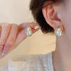 High-End Retro French Baroque Pearl Stud Earrings - Niche Design for Women