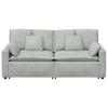 Modular Sofa with Cushions Light Grey