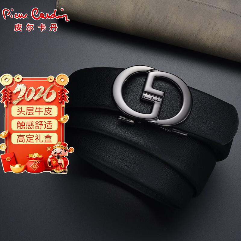 Pierre Cardin Men s Top-Grain Leather Automatic Buckle Belt 125-130cm