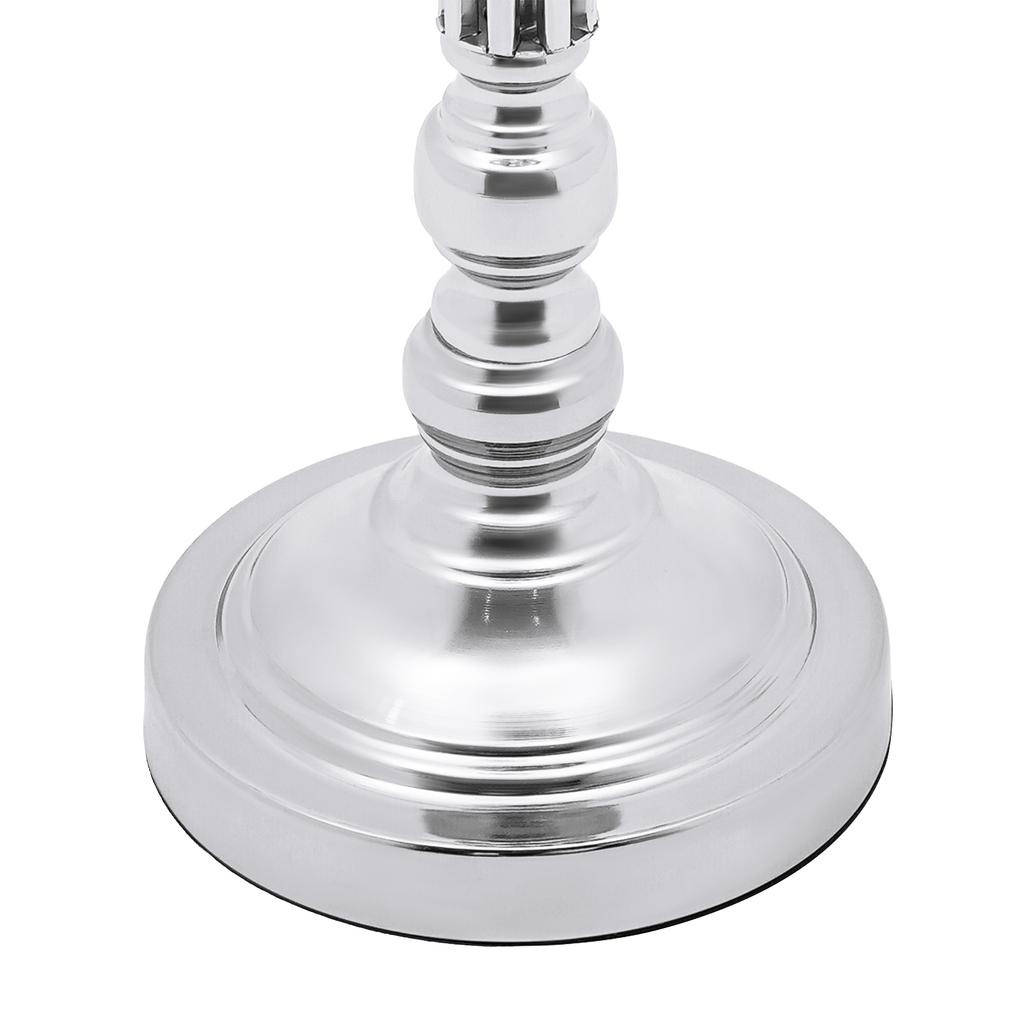 10-Pcs Elegant Silver Crystal Wedding Vases,Electroplated Iron Flower Centerpieces for Wedding Table Decor, Party, Anniversary