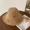 New Summer Straw Hat Women Breathable Sun Shading Straw Hat Seaside Vacation Foldable Sun Protection Fisherman Hat