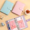 Color A6 Budget Binders Planner 6 Hole 8 Zipper Envelopes 2 Stickers in One NoteBook Wallet For Save Money Organizer Cash System