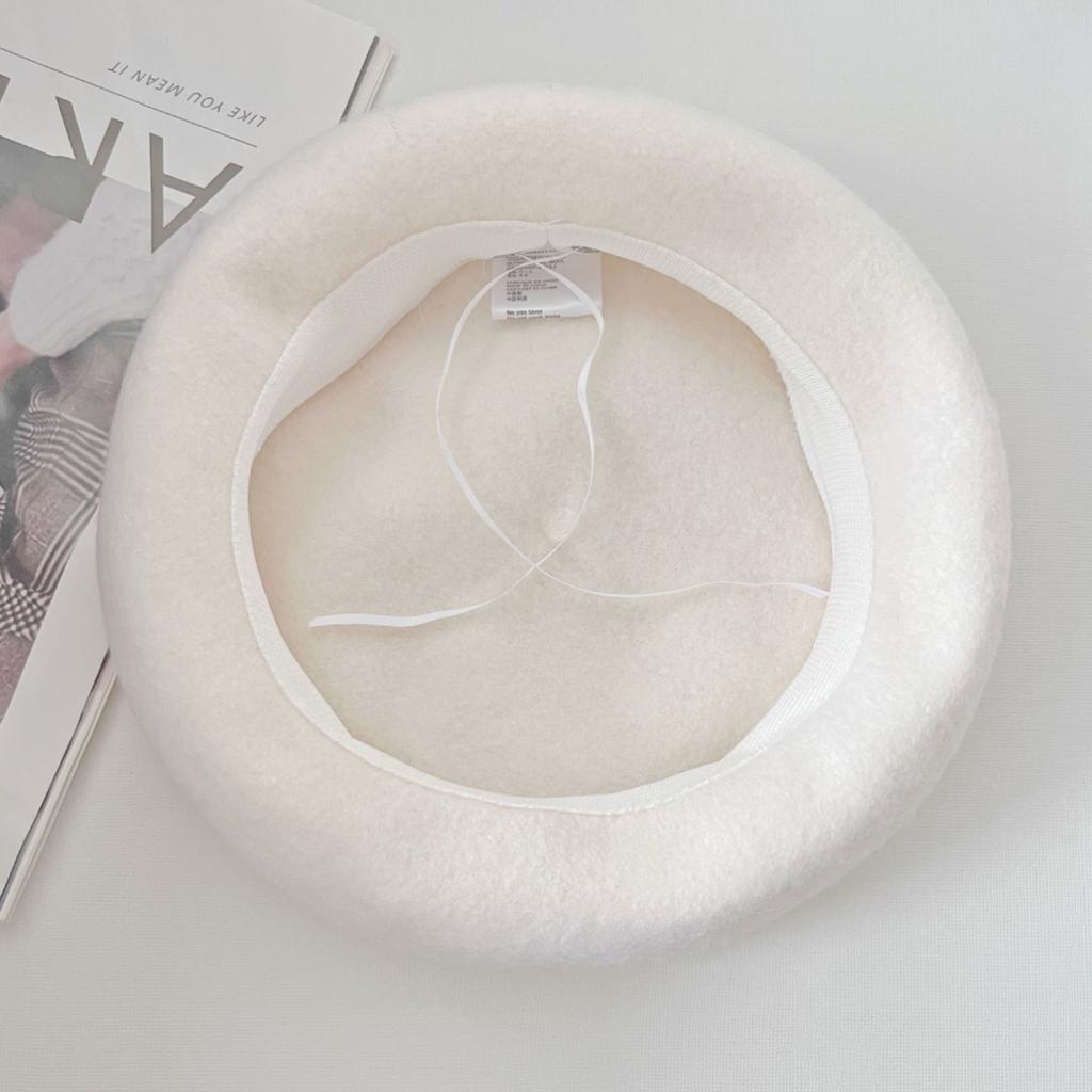 Women S Vintage Versatile Korean Style Small Face Mushroom Beret Hat Customizable