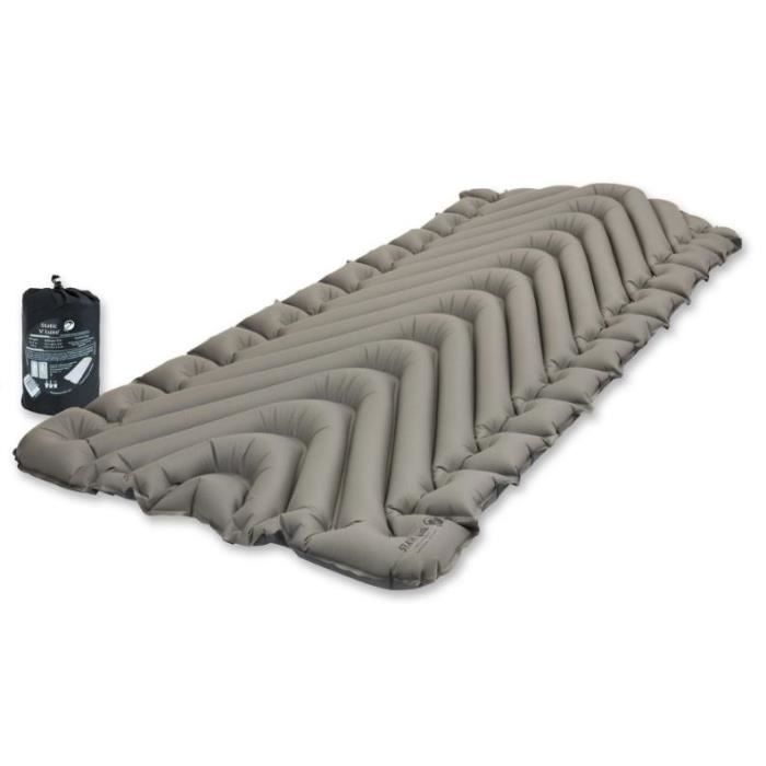 Matelas De Couchage - Klymit - Static V Luxe - Isolé - 1 Place - 193 Cm - Gris