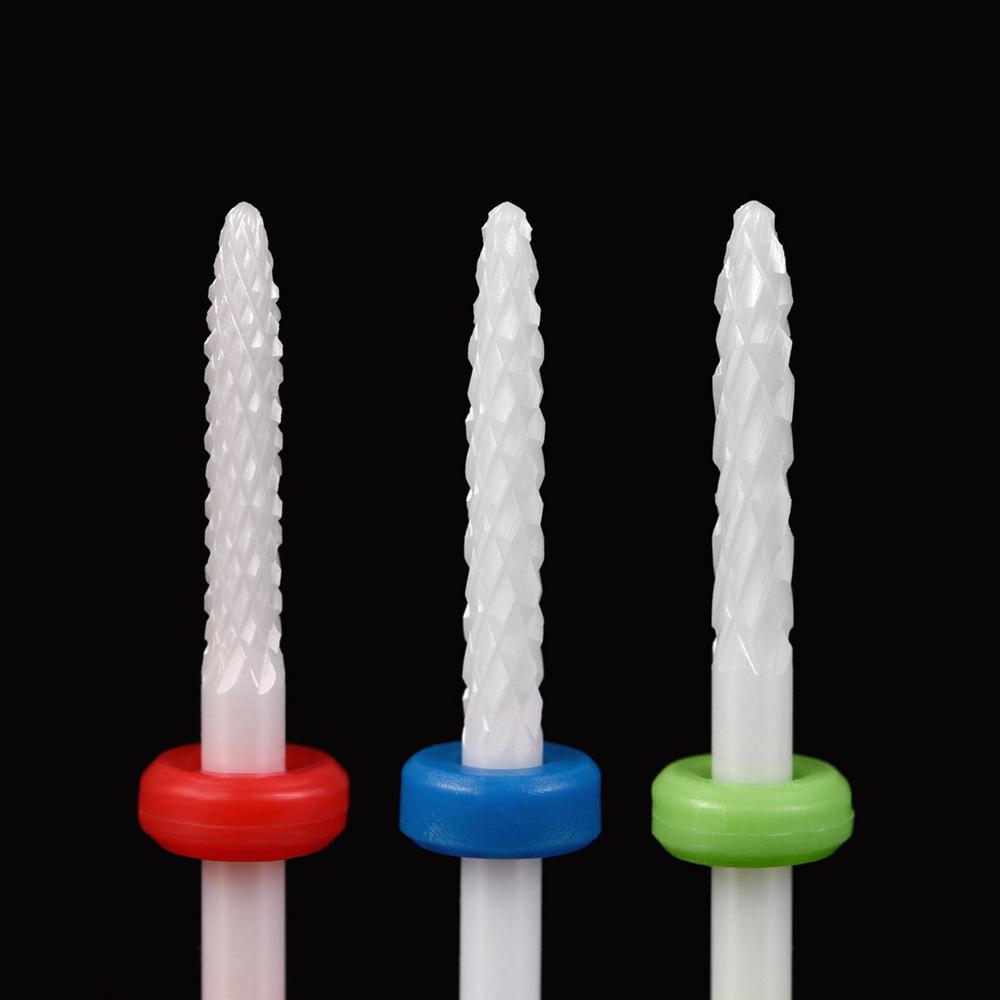 kads Ceramic Nail Drill Bits For Electric Manicure Drill & Accessory Milling Cutters for Machine Electric Nail File Bit