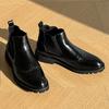 Fashion Leather Ankle Boots For Man Genuine Leather Big Size Boots High Quality Designer Formal Platform Casual Boots Fashion