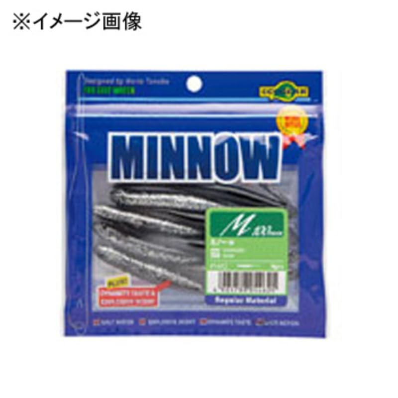 Ecogear 19195 Minnow M 4” 8pcs. 010 Pearl Glow (Night