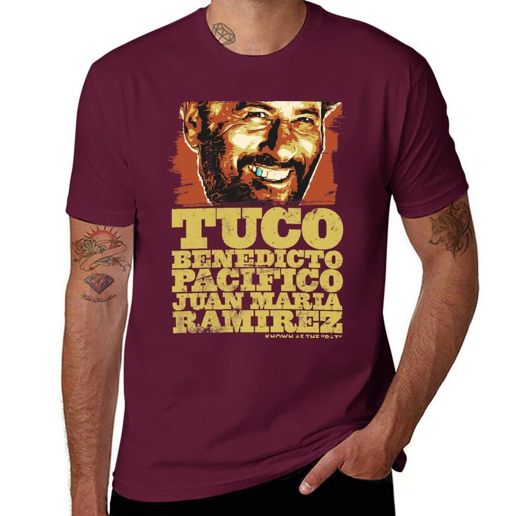 Tuco Benedicto Pacifico Juan Maria Ramirez The Good The Bad and The Ugly T-shirt sublima plusstorlekar smal passform t-shirts för män