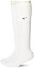 Mizuno Volleyball Set of 2 Long Sizes Wear, Socks, V2MXA001, White/Black, 23-25