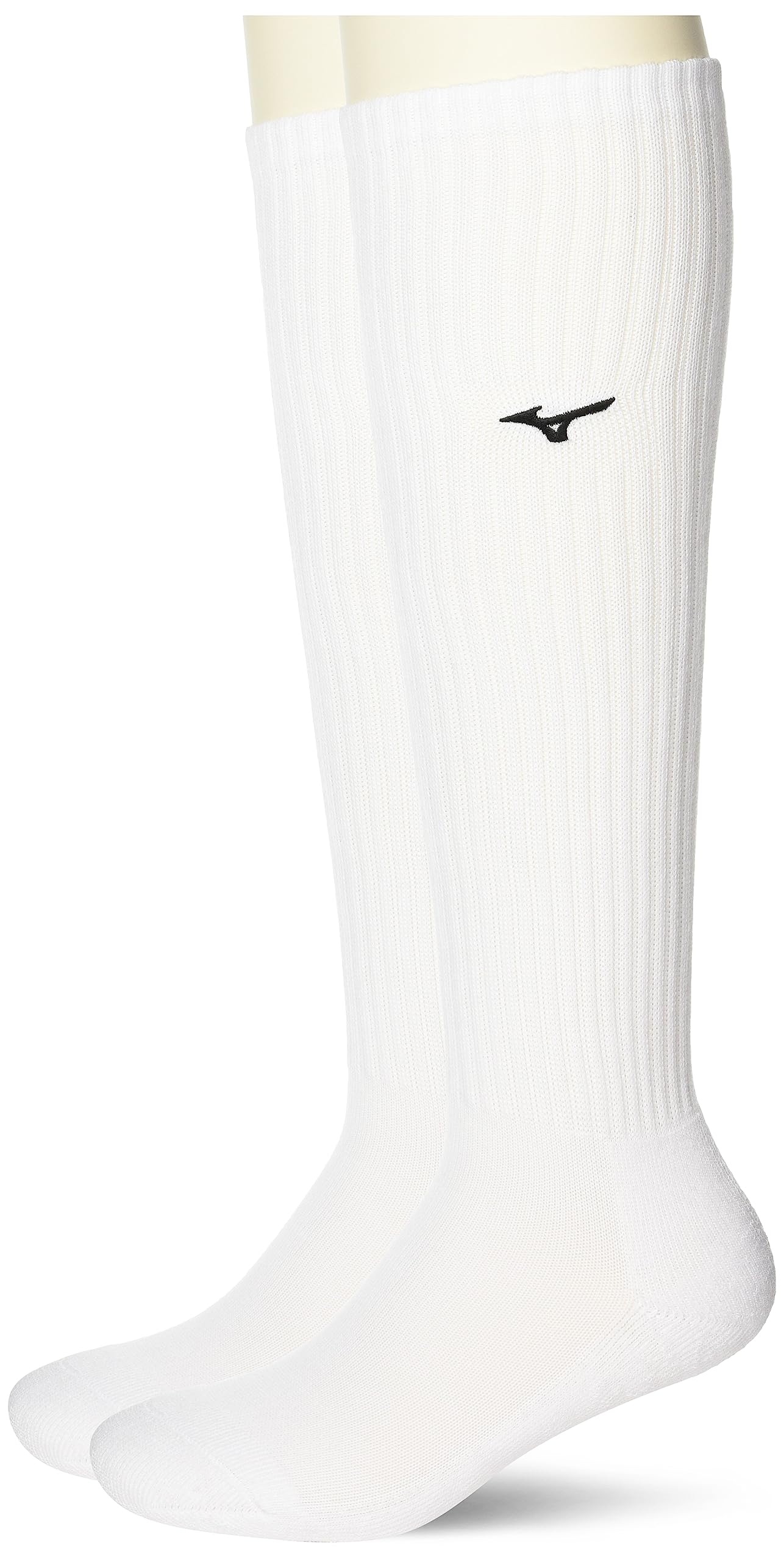 

Mizuno Volleyball Set of 2 Long Sizes Wear, Socks, V2MXA001, White/Black, 23-25