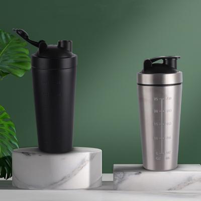 Stainless Steel Protein Shaker Cup Portable Fitness Sports Mug Nutrition Shakers Cup Water Bottles Water Cup Portable Shakers