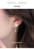 Cui Yan S925 Sterling Silver Korean Sweet Hollow Butterfly Tassel Earrings for Women - High-End Niche Style