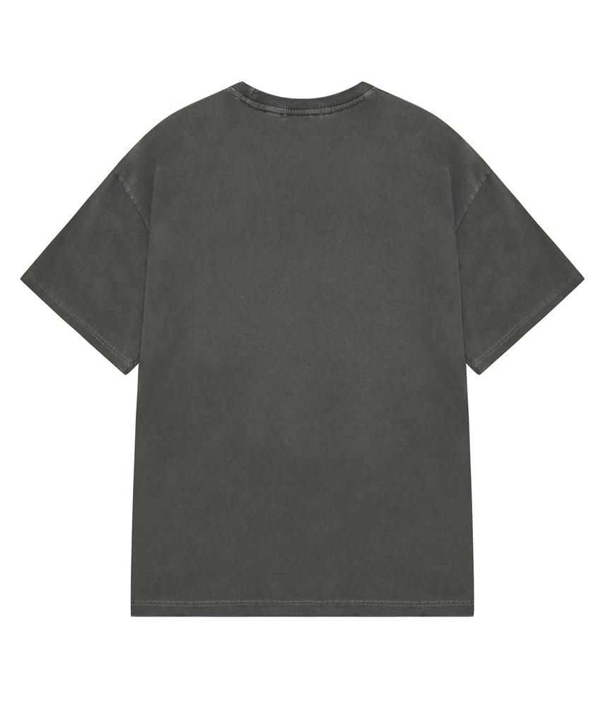 Sseleupe Cast Dream No Warris Pigment Short Sleeve T-Shirt Khaki