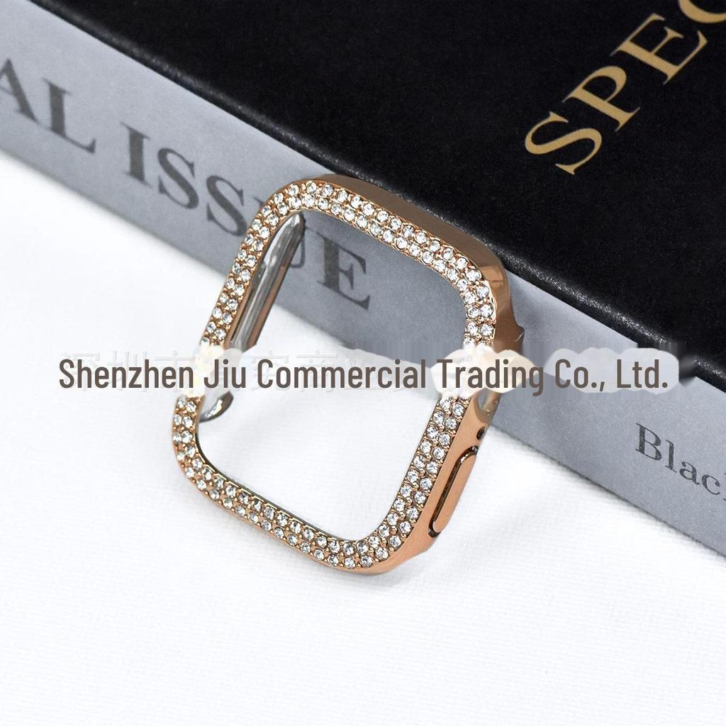 Koperta 46 mm z diamentami do zegarka Apple Watch Series 3-10