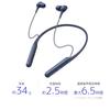 Sony Wireless Noise Cancelling Earphones Bluetooth Compatible Amazon Alexa Compatible 2019 Model with Microphone Blue LM WI-C600N / Built-in / apt-X