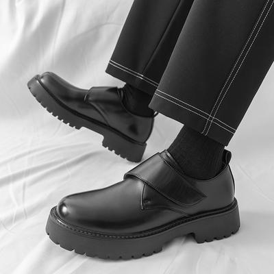 Luxury Brand Men Casual Shoes High Quality Leather Men's Shoes British PlatformThick Sole Dress Oxfords Shoes Fashion Work Shoes