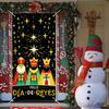 Feliz Dia De Reyes Door Cover 35x71 Inch Three Kings Day Porch Banner Epiphany Decorations Wise Men Celebration Backdrop for Home Office For Girls or