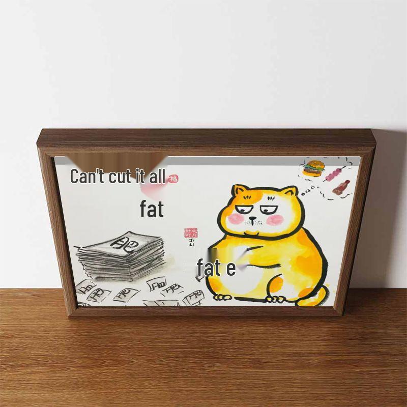 

Вечный Мотивационный Каллиграфический Декор для Похудения - Юмористический Декор для Рабочего Стола или Спальни, Идеальный Подарок для Лучших Подруг в Фитнес-Путешествии. 6 inch real glass picture frame [12*17cm]